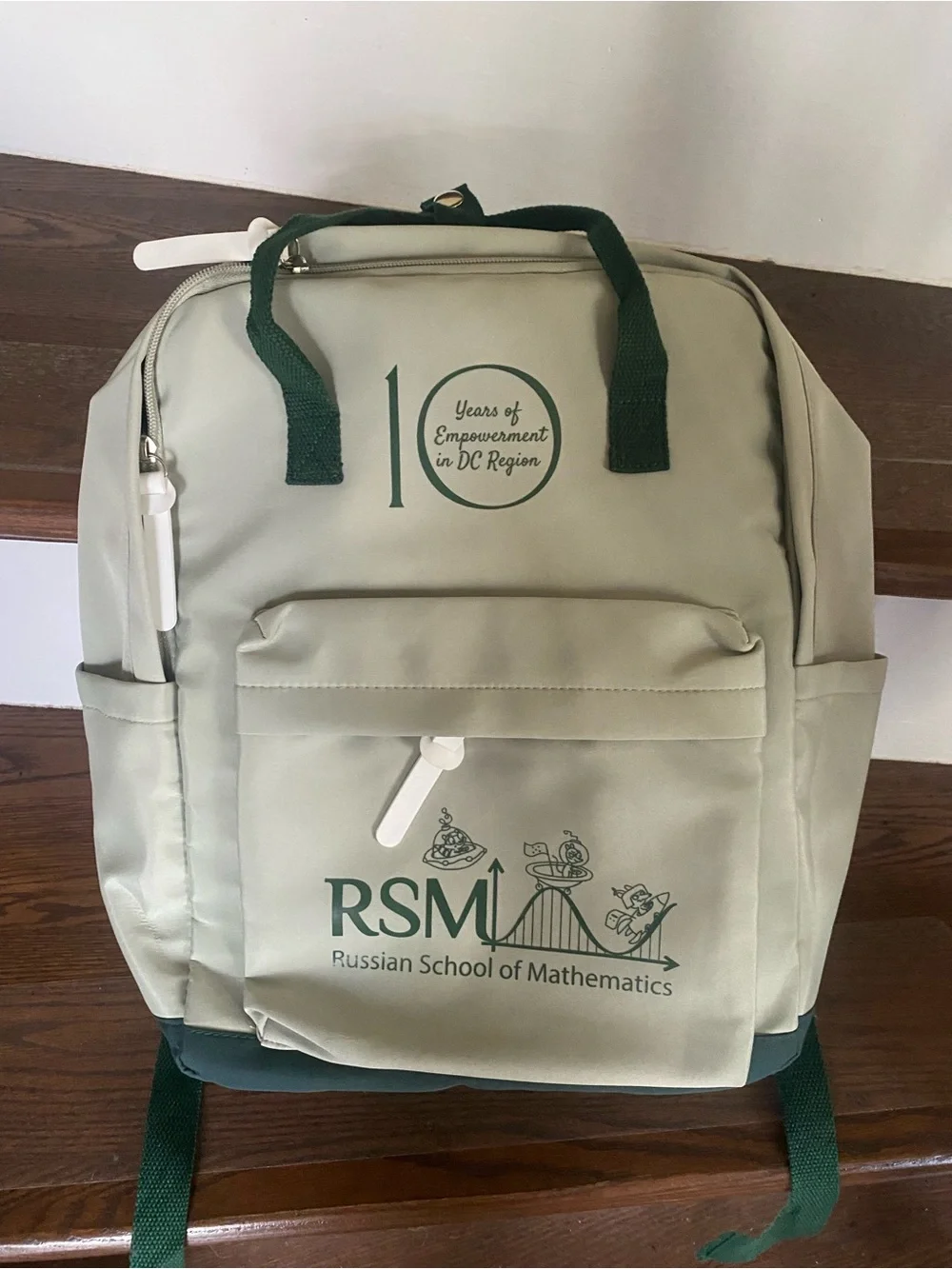 Sage green medium sized school bag two Insulated Stainless Steel Water Bottle